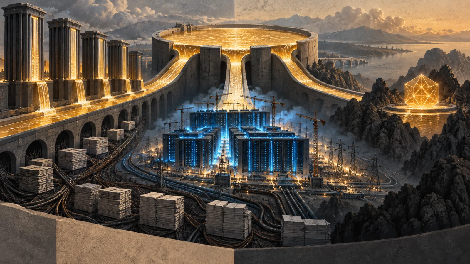 A finite pool of capital divides between bonds, AI infrastructure and an issuerless monetary asset.