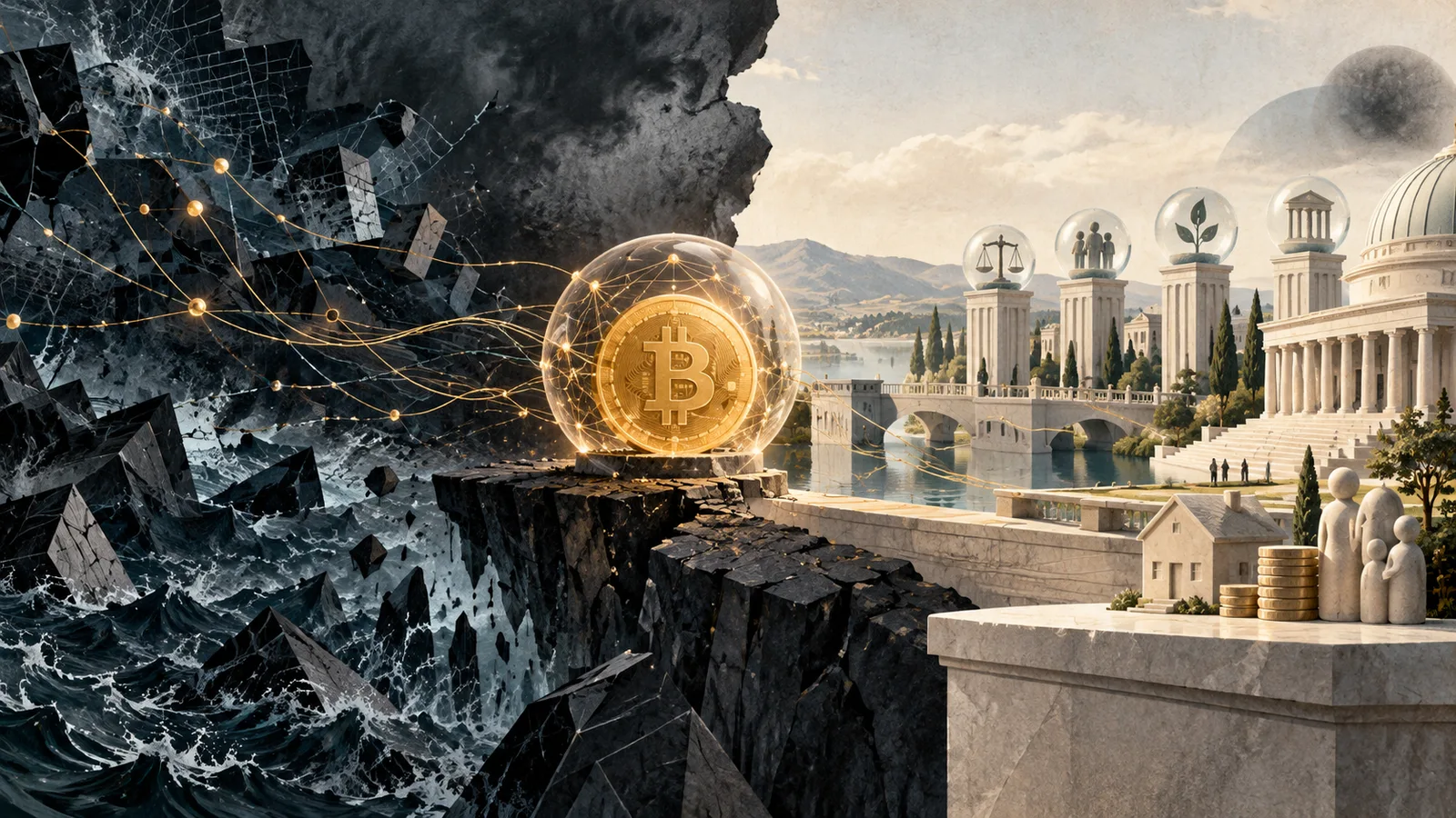 An intact Bitcoin insurance core stands between known technical storms and a repaired monetary system that gradually reduces demand for protection.